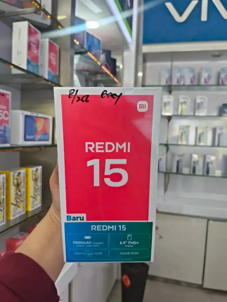Redmi 15 8/256 BARU SEGEL GARANSI RESMI