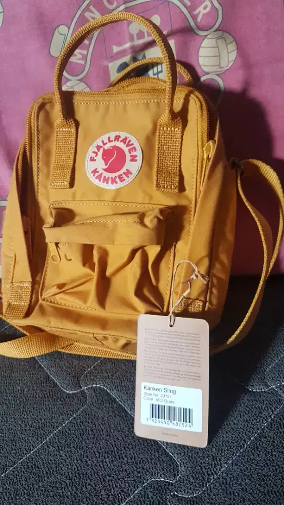 Tas Slempang Fjallraven Kanken Warna Ochre Like New