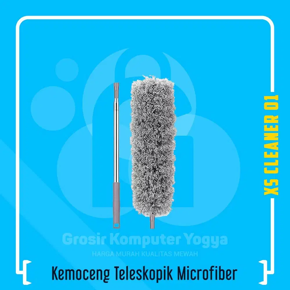 Retractable Telescopic Duster Kemoceng Teleskopik Microfiber