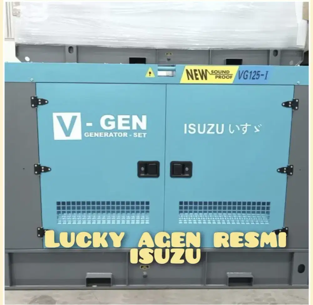 Genset isuzu 125 kva new silent generator 125kva original resmi