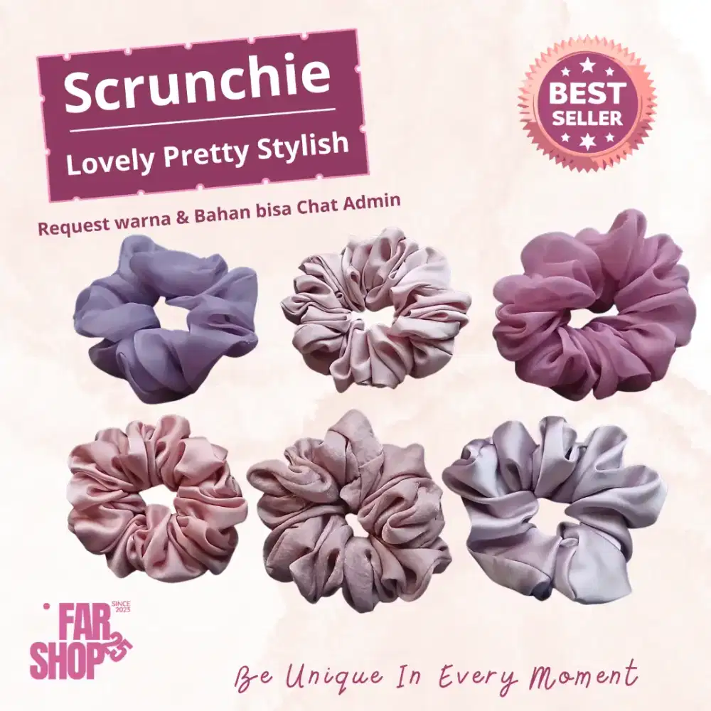 Scrunchie Rambut Korea – Ikat Rambut Karet Cantik
