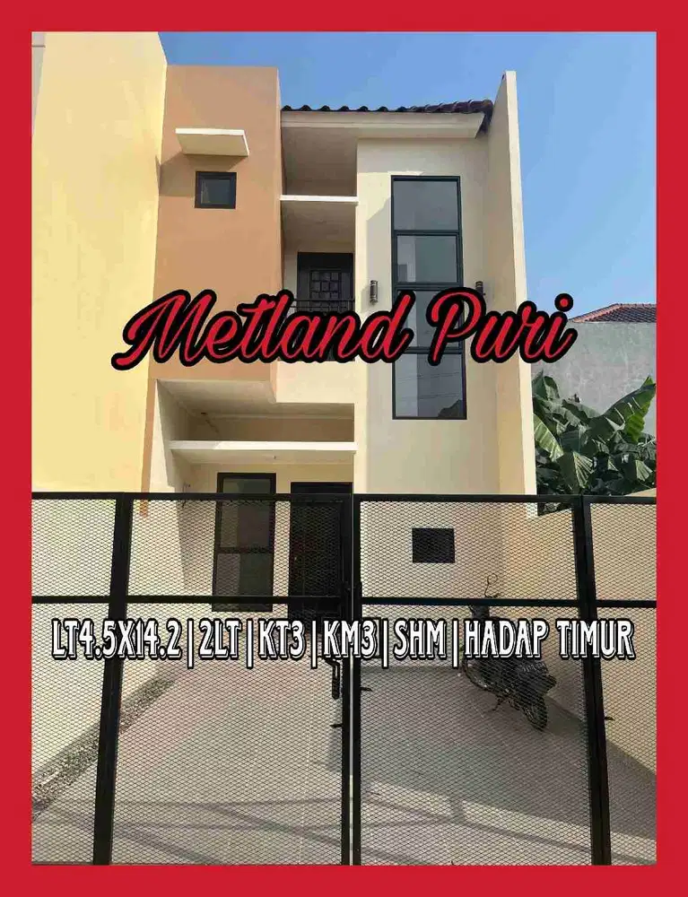 Wilson Rumah baru hadap timur di metland puri