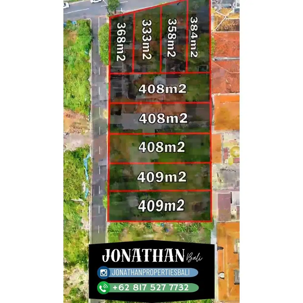 Dijual / Freehold: Tanah Kavling di Jalan Mertanadi, Kuta (Sunset Road) - LSKHE