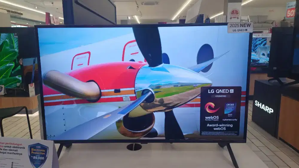 LG LED TV SMART 4K 43 QNED BISA CICILAN 0%