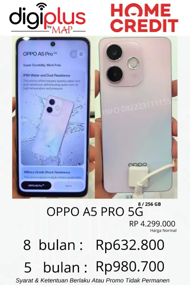 OPPO A5 PRO 5G Promo Kredit bunga 0%