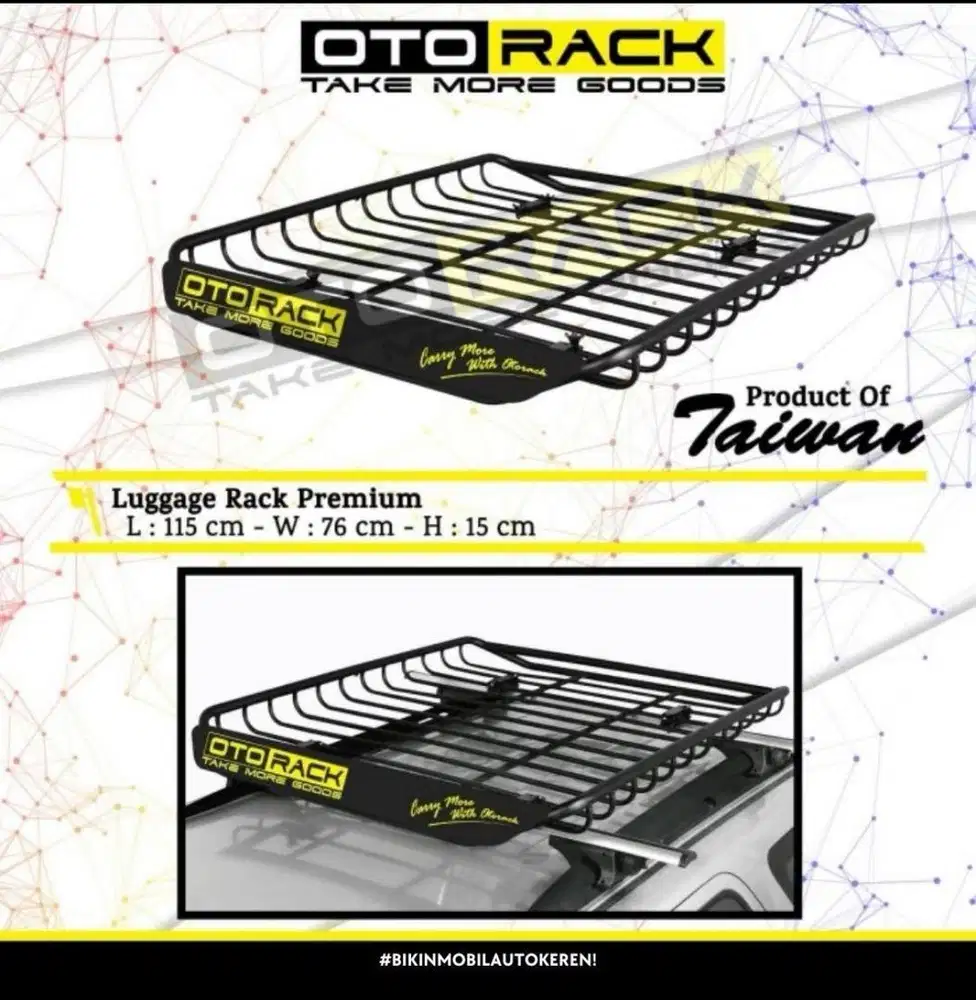 Roof rack otoproject luggage rack premium bagasi atas mobil