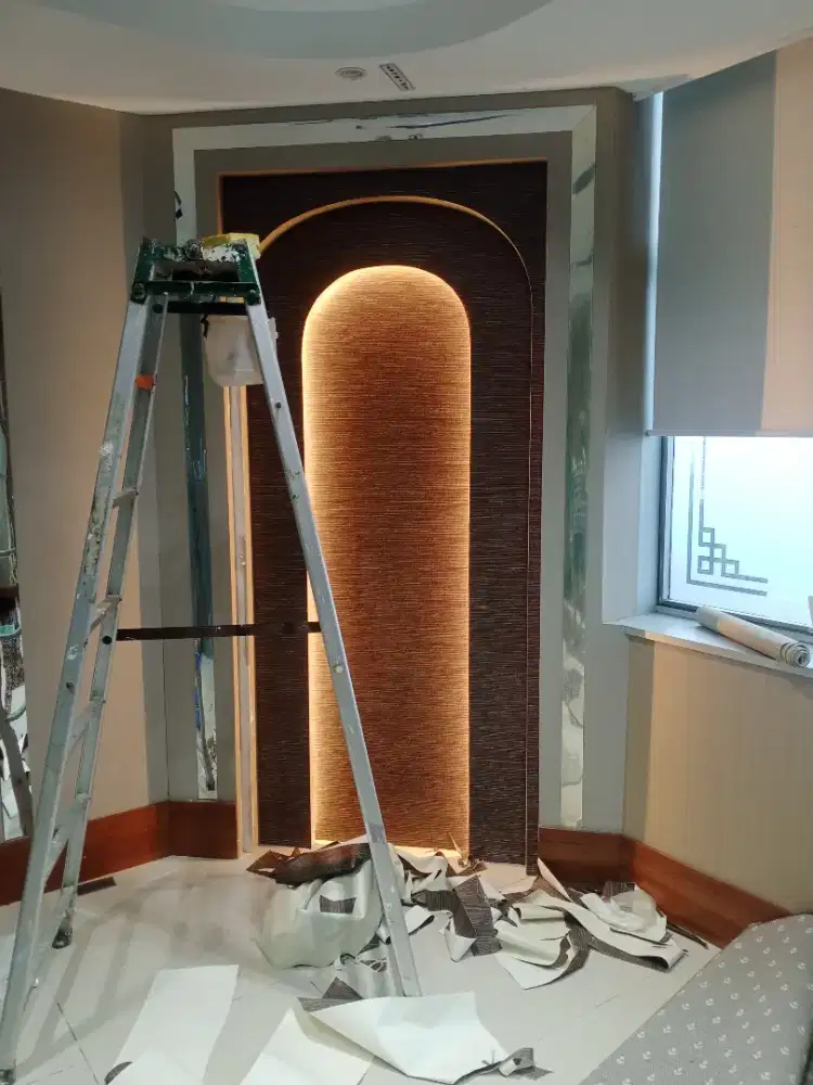 Tukang pasang stiker wallpaper vinyl