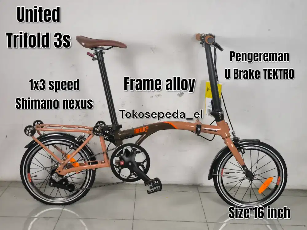 United trifold 3s alloy 3 lipatan