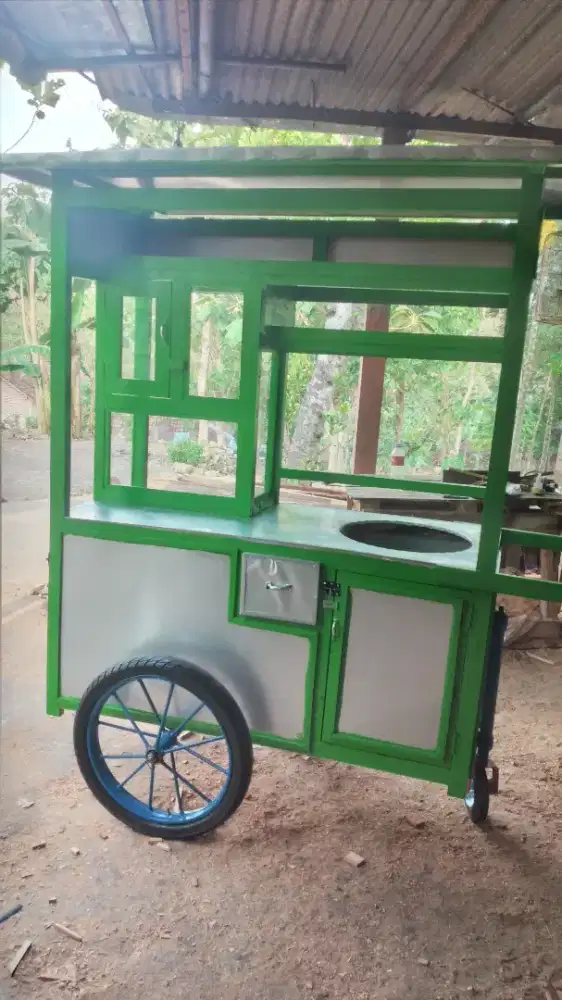 Gerobak lotis.gerobak rujak eskrim dll