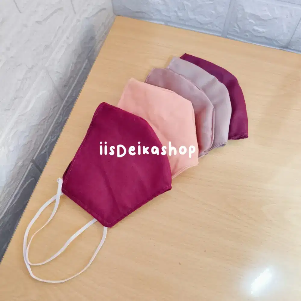 Judul:  
Masker Hijab Tali Silang Jahitan Rapi Nyaman