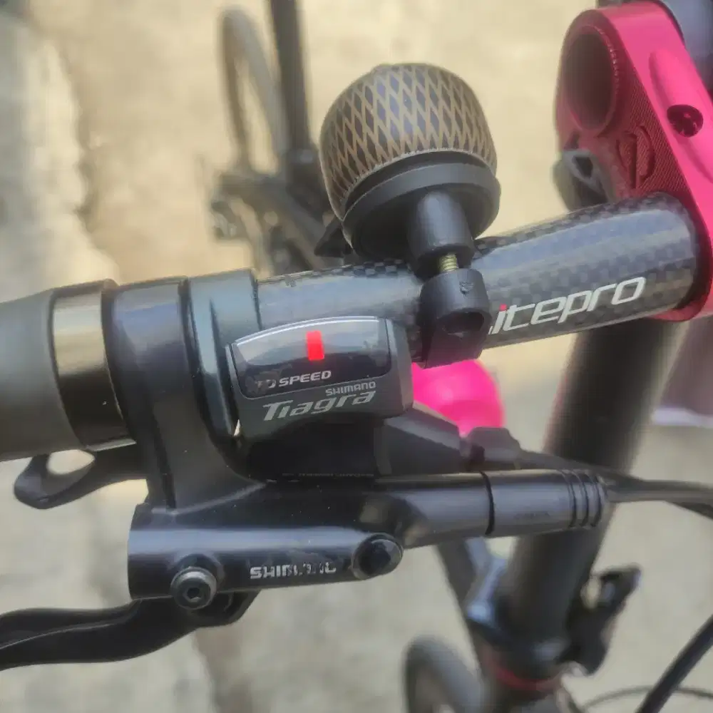 Sepeda lipat / seli Ecosmo Z10 black coral full upgrade