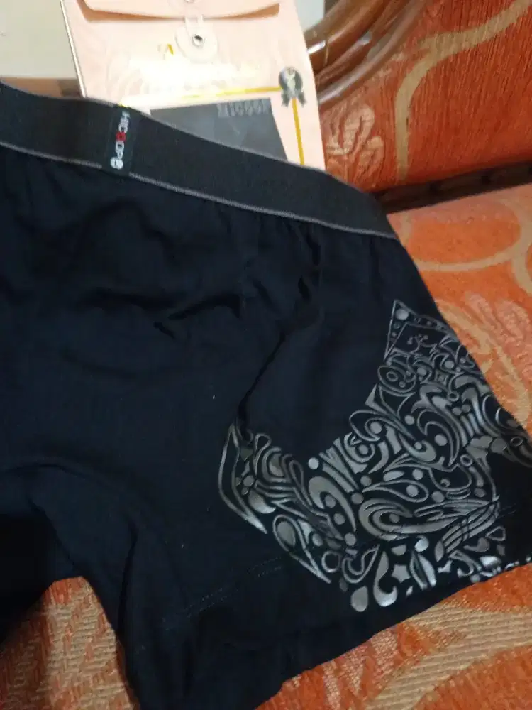 [BARU MURAH] Celana Dalam Boxer Pria HICOOP Hitam  Size L