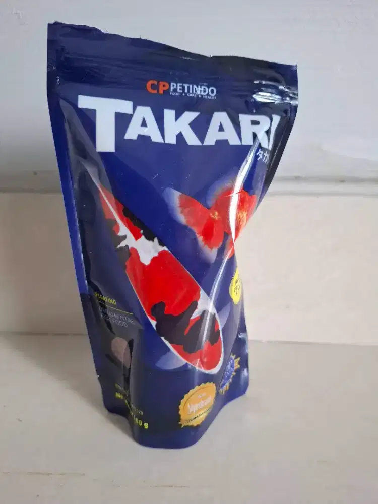 Makanan Ikan Takari 100G Baru Buka Segel