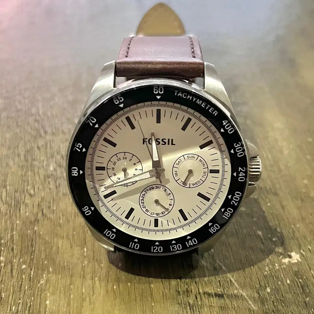 Fossil Tachymeter BQ2202 Leather Brown