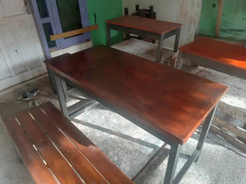 Meja makan warung Cafe, meja resto, meja  serbaguna Kokoh