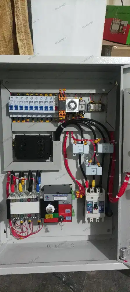 Panel ATS-AMF untuk PLN Genset Otomatis kapasitas 15kva-66kva