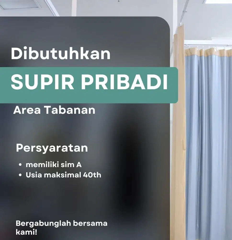 DICARI SUPIR MOBIL PRIBADI