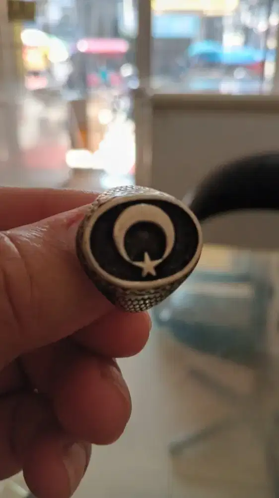 JUAL CINCIN PERAK ASLI LAMBANG NEGARA  TURKI .