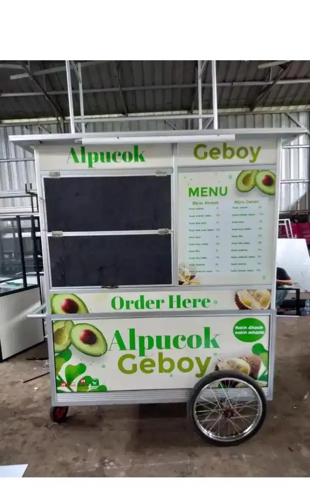 Jual gerobak second murah like new !!