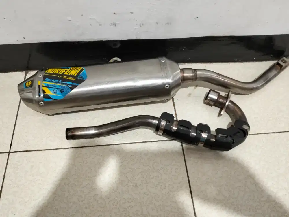 Knalpot Norifumi Rocket 4 SS Stainless Honda CRF 150 L Original