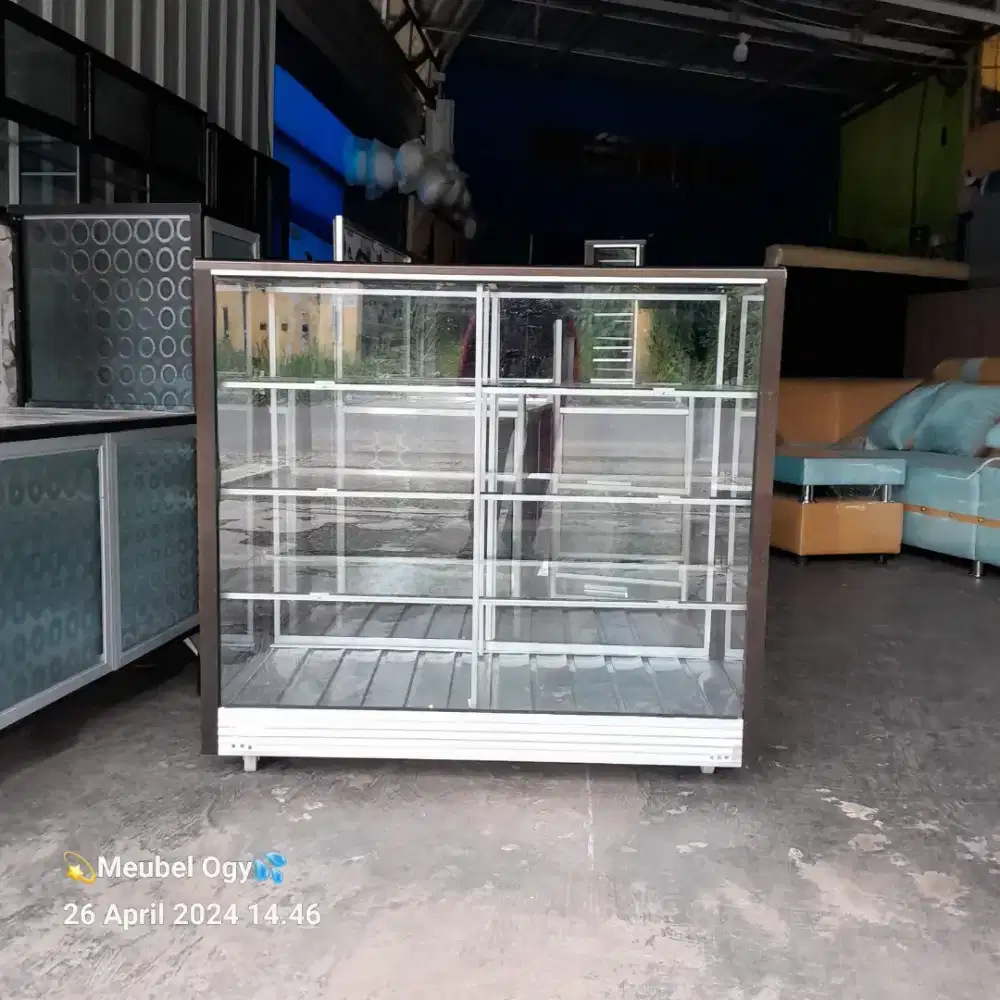 READY ETALASE JUALAN UK 1 METER TERMURAH TERLARIS SALE