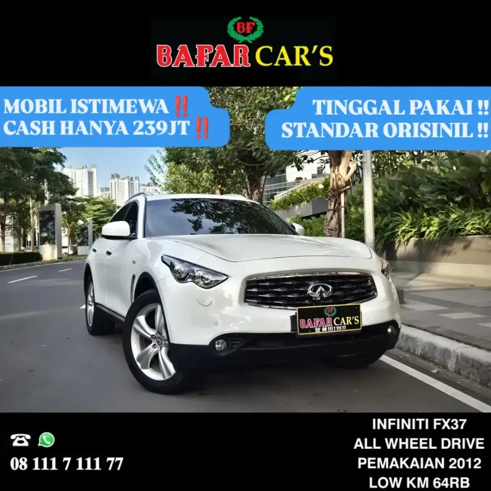 Infiniti Fx37 Fx 37 bmw x3 2012 Low Km Rendah