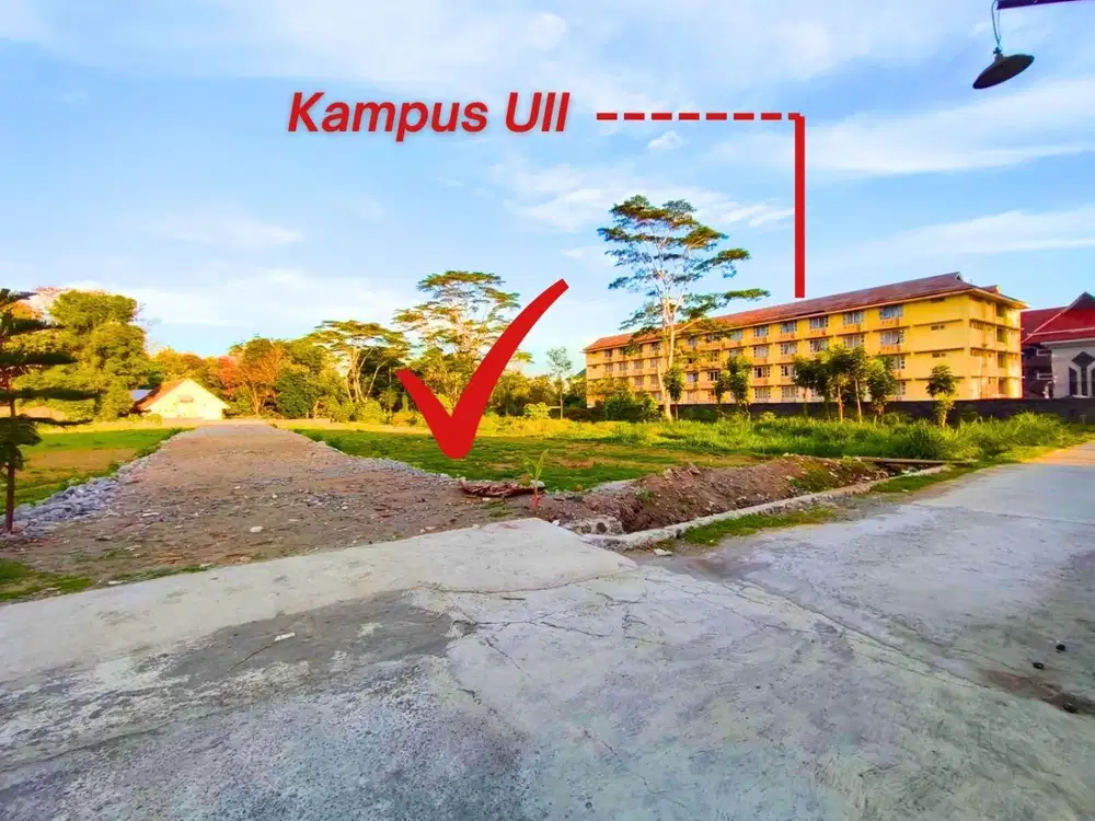 Tanah COCOK KOST nempel dekat Kampus UII Kaliurang Sleman Jogja