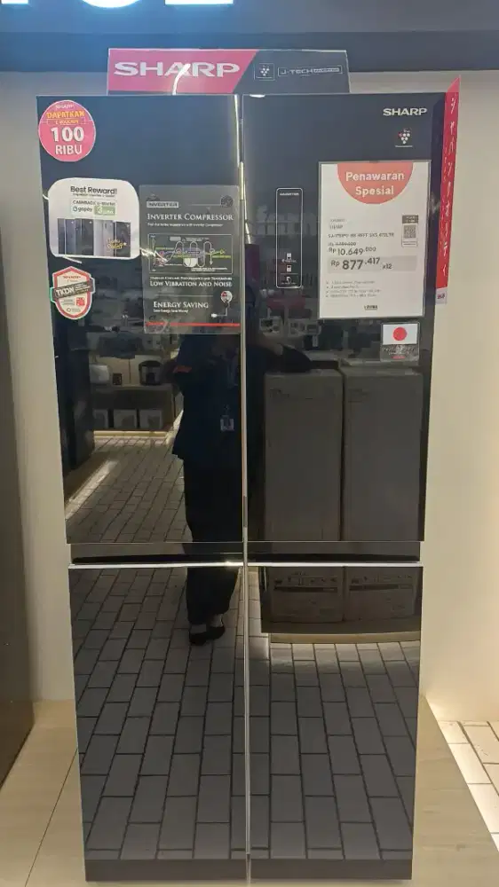 KULKAS SHARP 4PINTU 472LTR BISA CICILAN 0%