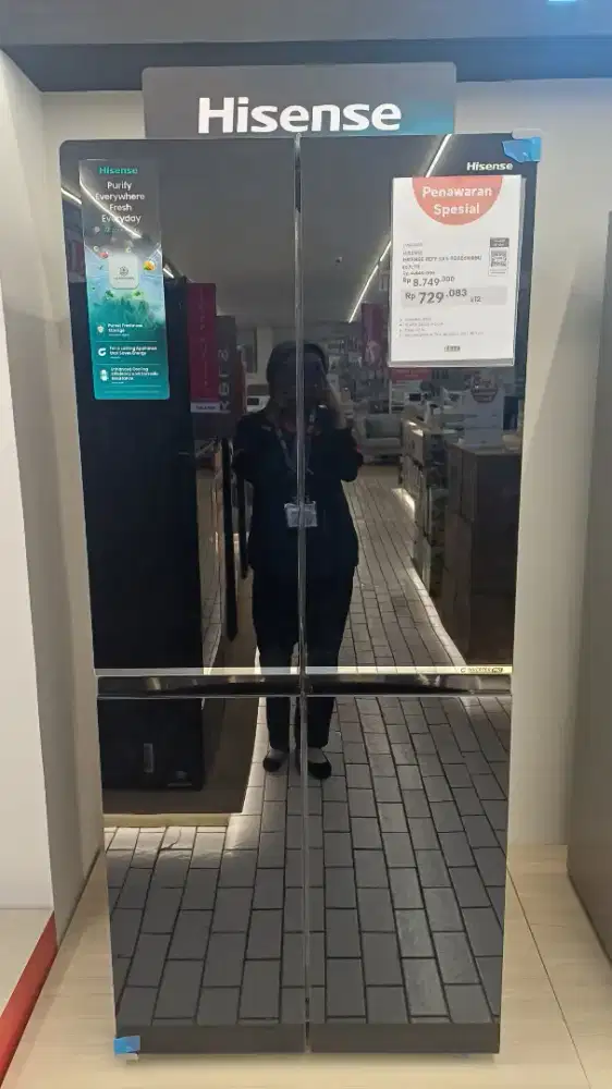 HISENSE KULKAS 4PINTU INVERTER 467LTR BISA CICILAN 0%