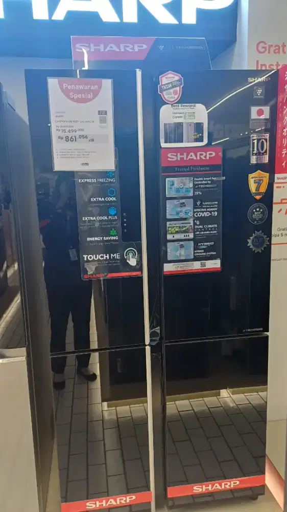 SHARP KULKAS SXS 4PINTU 639LTR BISA CICILAN 0%