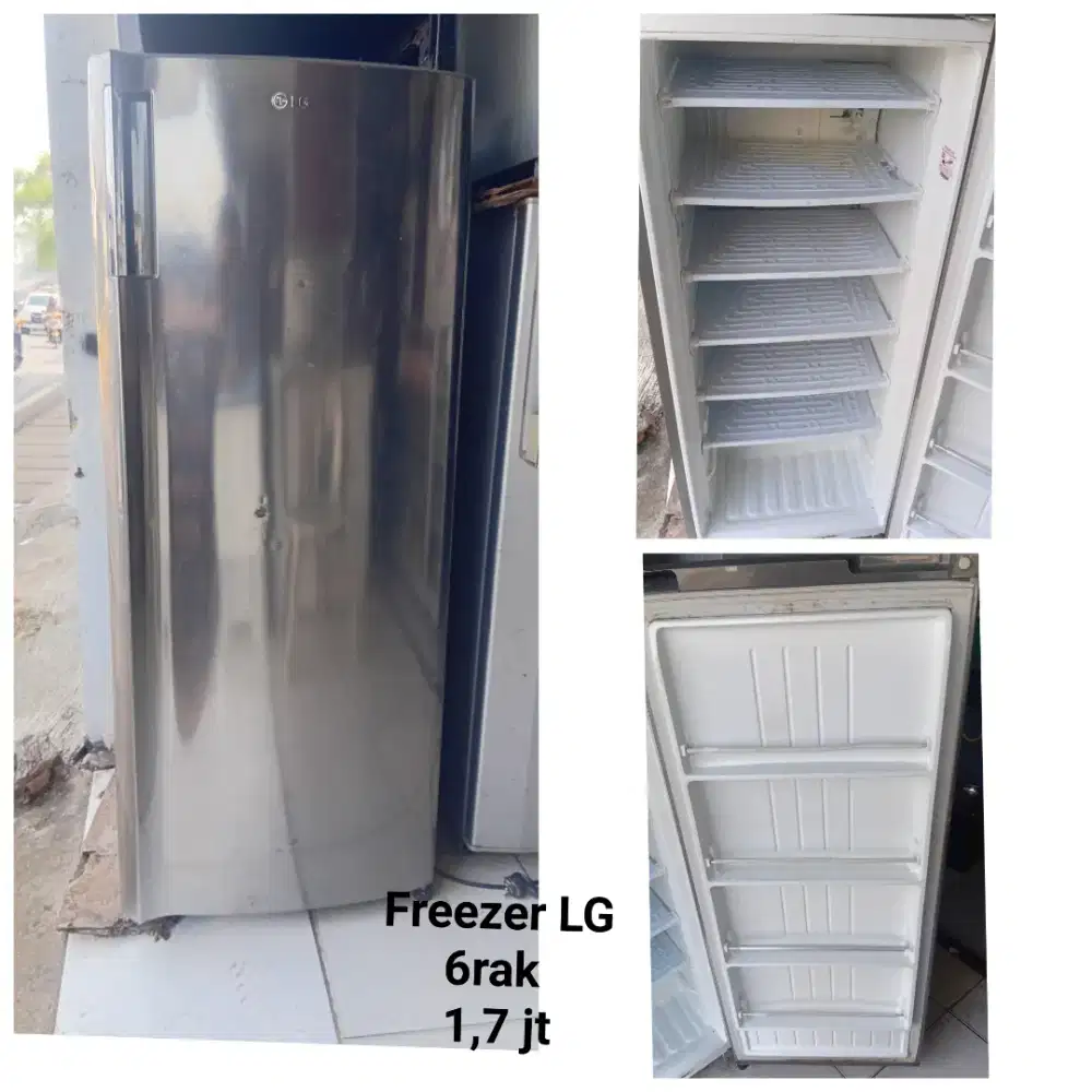 Freezer 6rak LG bekas bergaransi