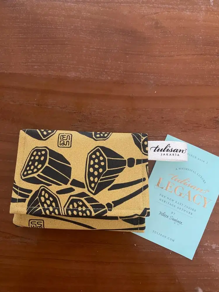 [ORI] TULISAN Monopoly Clutch Yellow Olive New