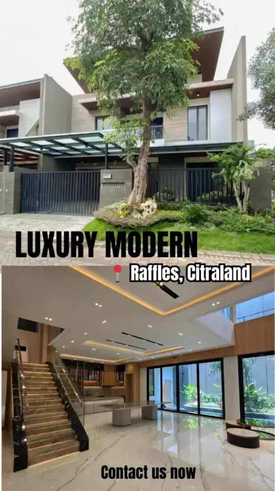 Rumah Full Furnished Baru Siap Huni di Cluster Raffles Citraland Utama