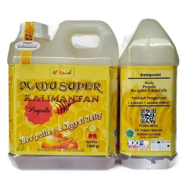 Share:   Favorit Madu Super Kalimantan 1 kg Al-Mar'ah - Beepolen d