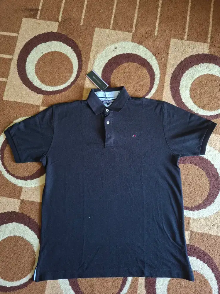 Polo Shirt Tommy Hilfiger Black Mens