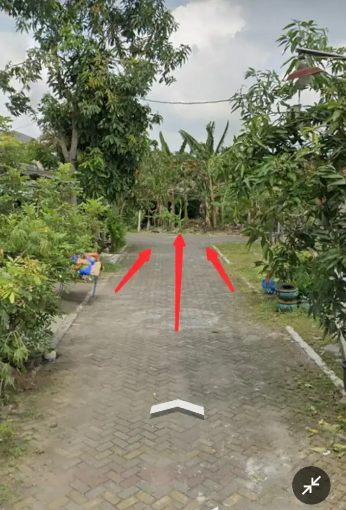 Tanah Strategis asri depan Fasum jalan lebar