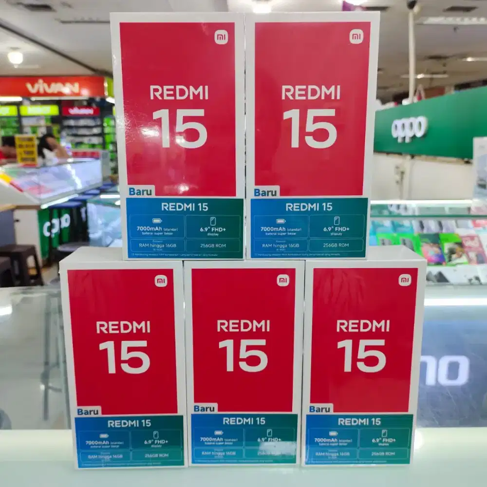 Xiaomi Redmi 15 ram 8gb+8gb/256gb baru garansi resmi bat 7000mah