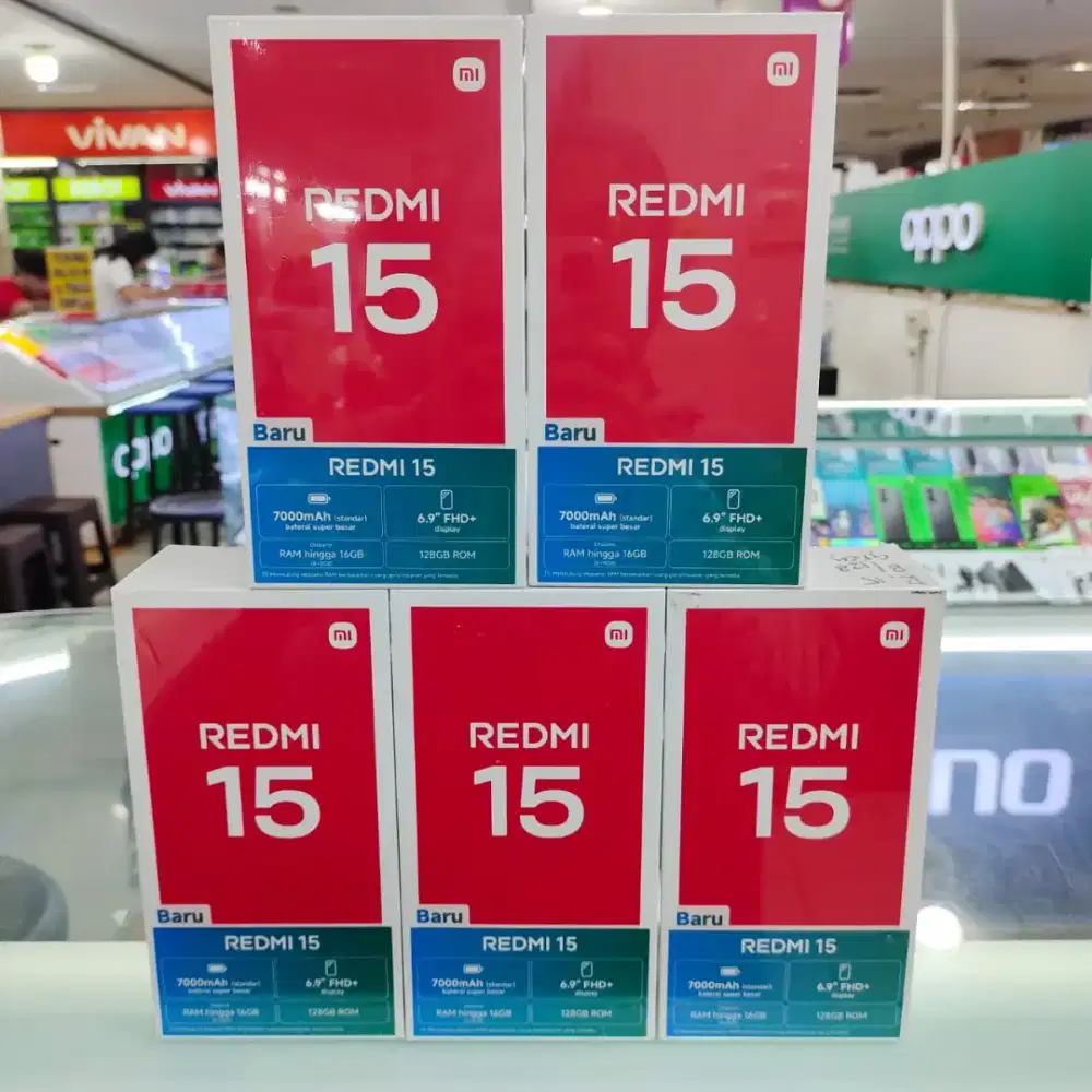 Xiaomi Redmi 15 ram 8gb+8gb/128gb baru garansi resmi bat 7000mah