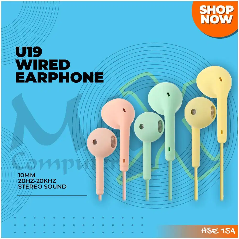 HEADSET / EARPHONE U19 MACARON