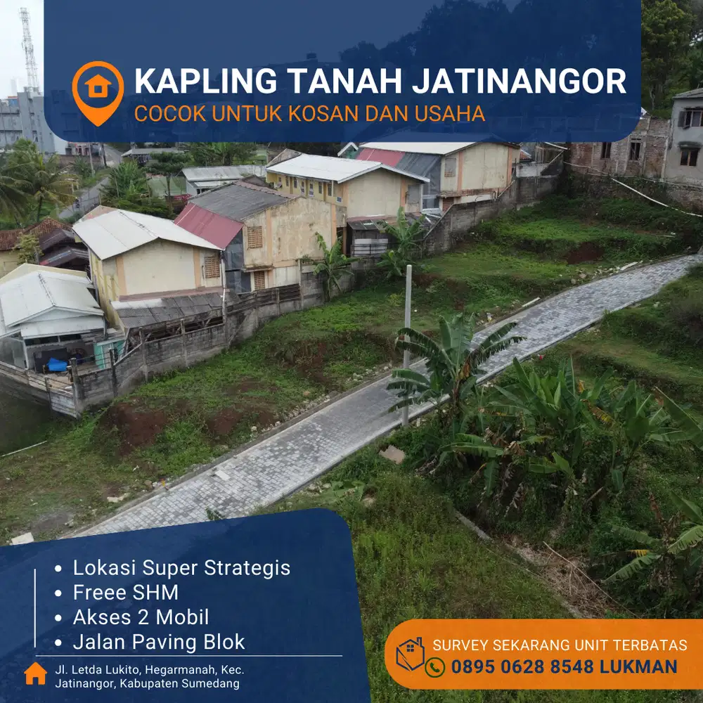 kapling tanah jatinangor cocok untuk kosan dan usaha 4 menit ke UNPAD