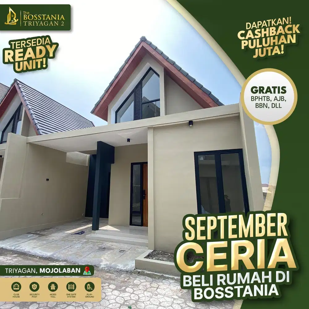 Hunian Nyaman dengan Taman Hijau & Area Bermain Anak