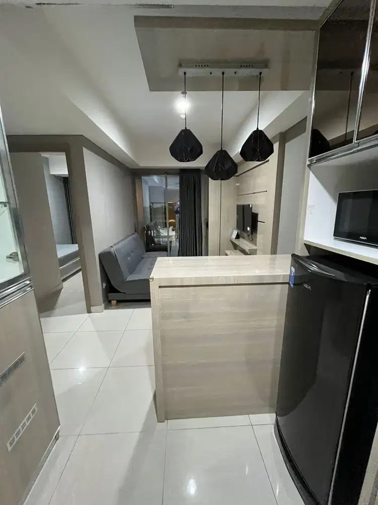 Disewakan Apartemen gold coast 2 kt  uk 58 ,full furnish lantai rendah