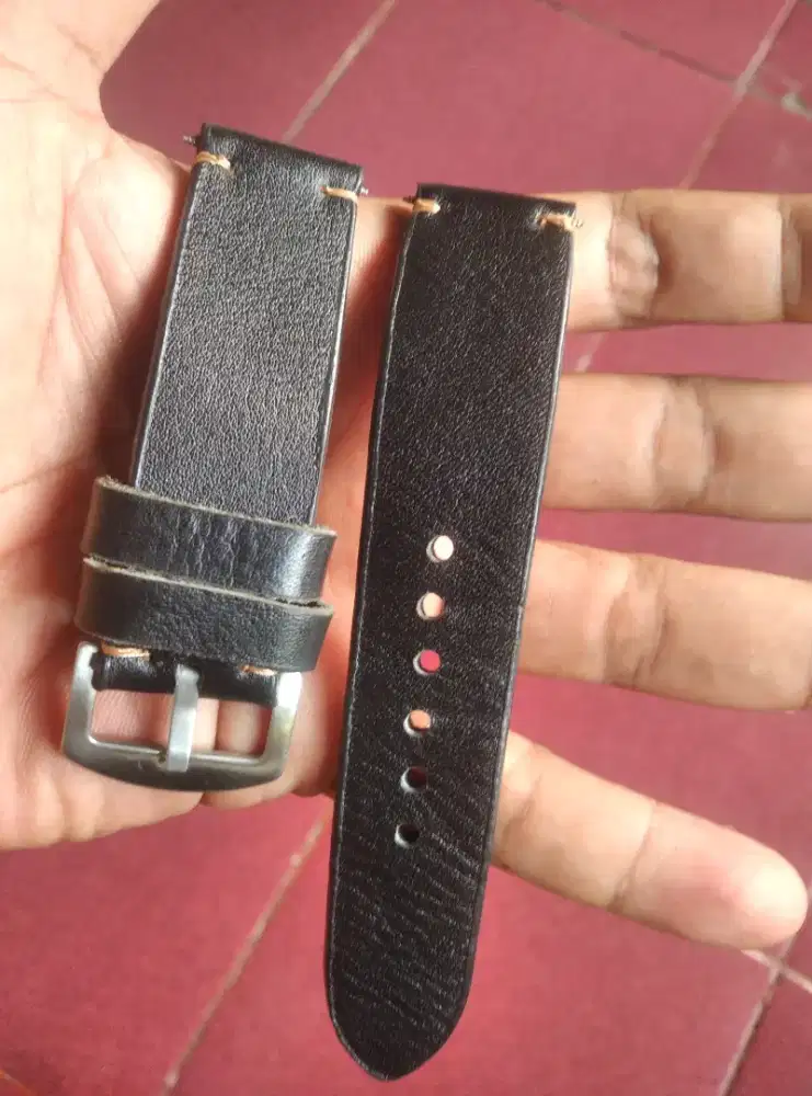 Leather strap lug 22 mm