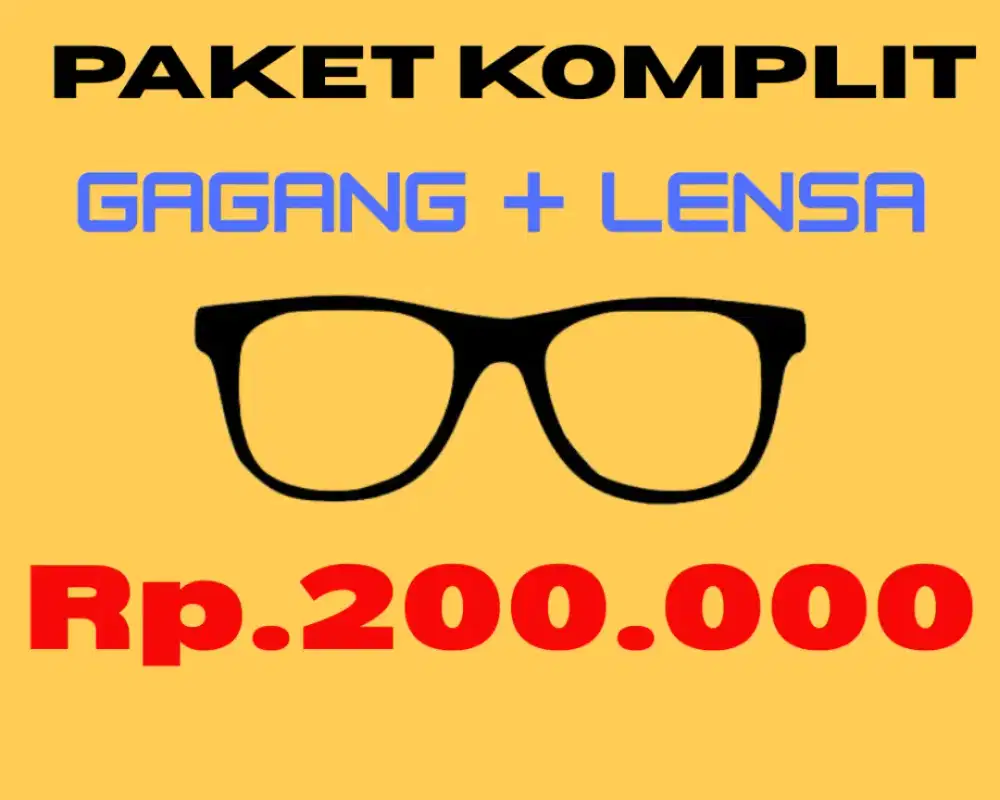 PAKET HEMAT KOMPLIT GAGANG & KACAMATA