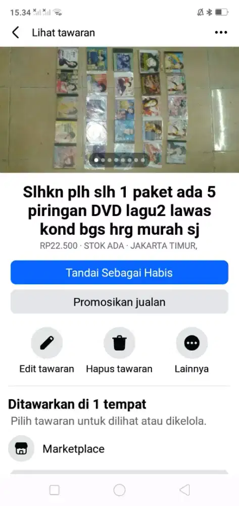 Slhkn plh slh 1 paket ada 5 kaset DVD lagu lawas kond bgs mgkn perlu