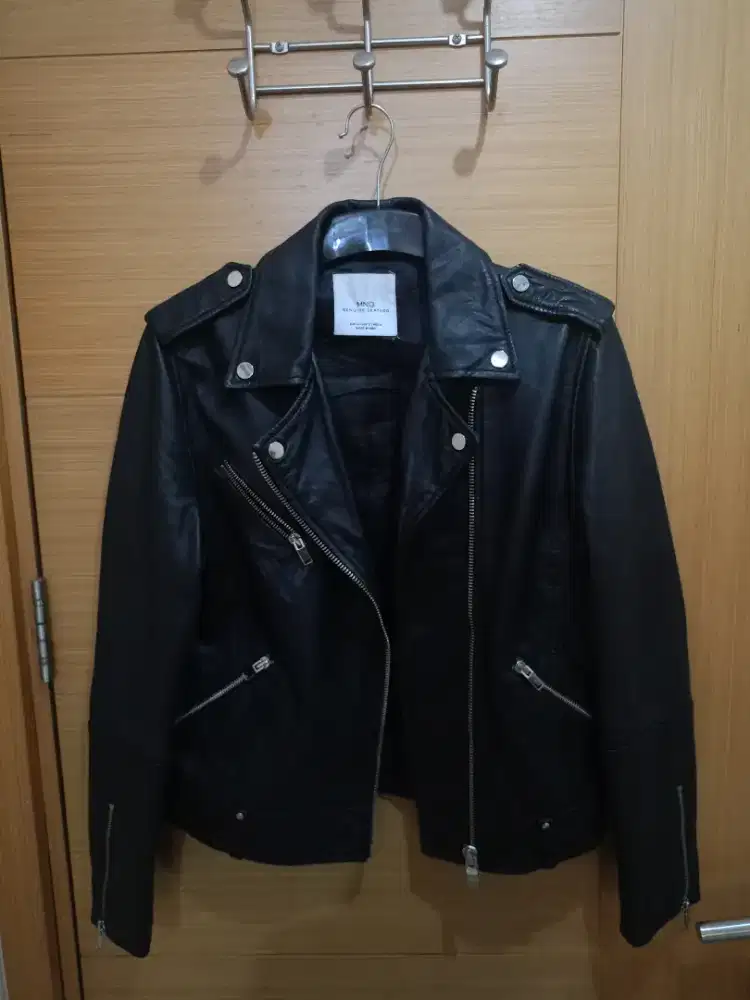 JAKET KULIT RAMONES MANGO SIZE M/L