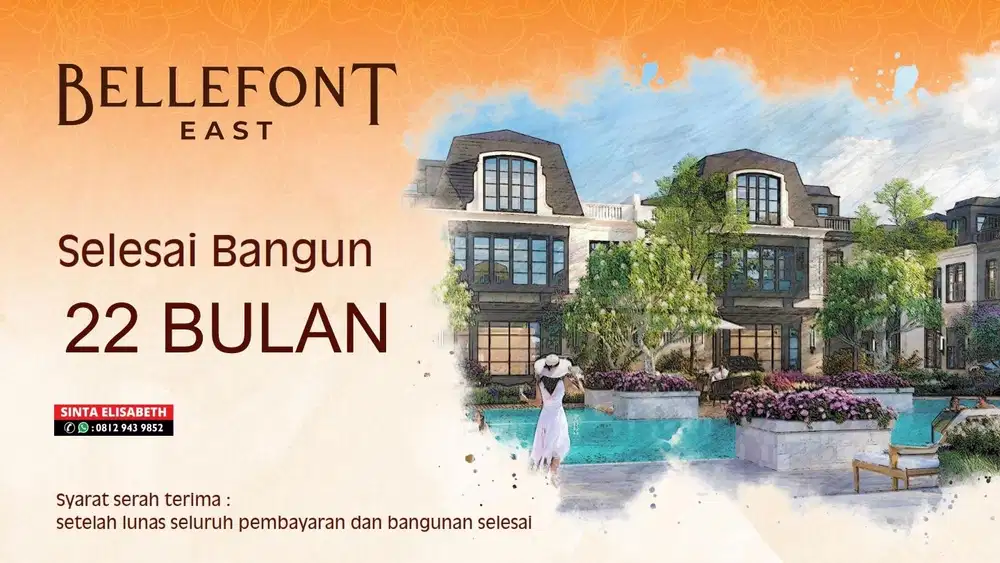 Cluster Bellefont East Summarecon Serpong Terbaru Rumah Mewah Serpong