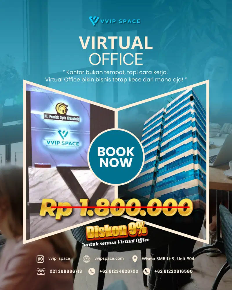 Disewakan Private Office Full Furnished Area Kelapa Gading