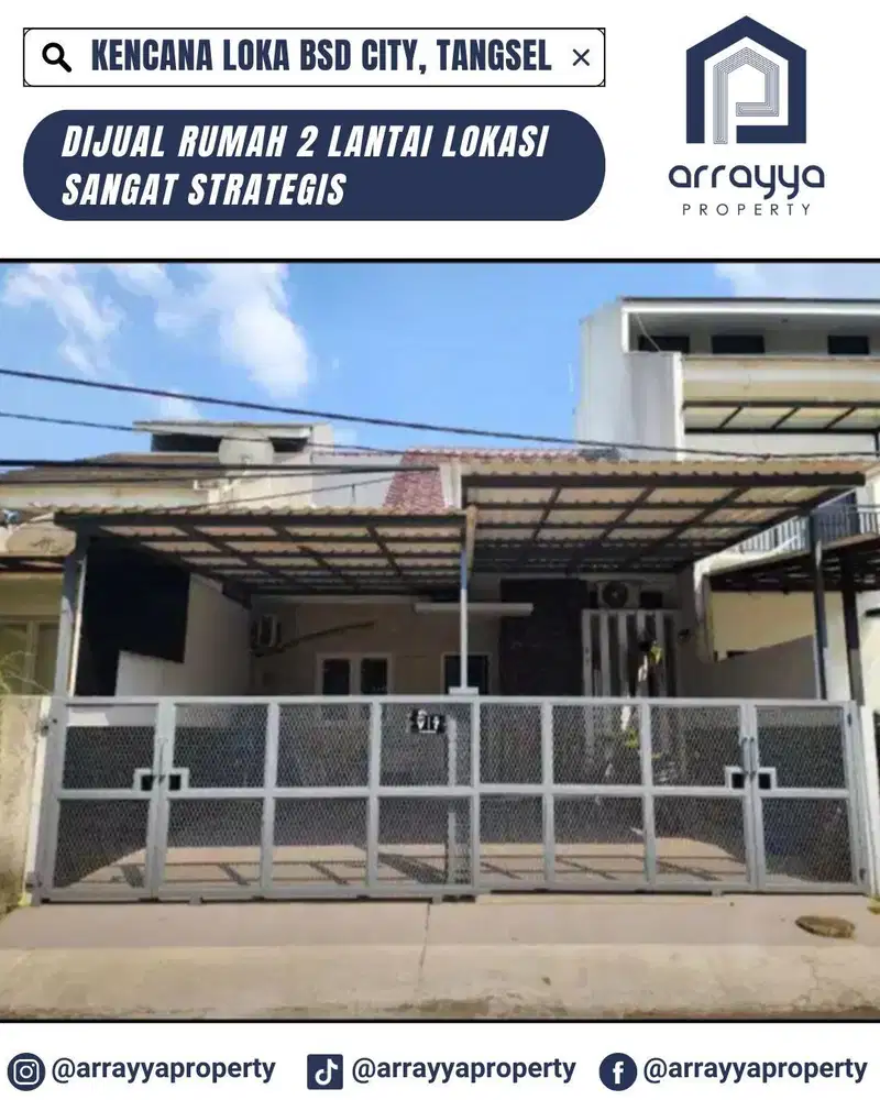 TURUN HARGA !! RUMAH 2 LANTAI KENCANA LOKA BSD .LSB33.