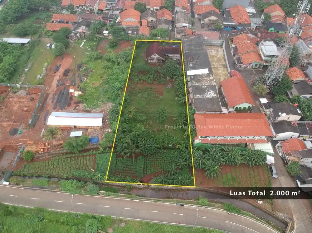 Tanah 2000 M2 Pinggir Tol Desari di Krukut Limo